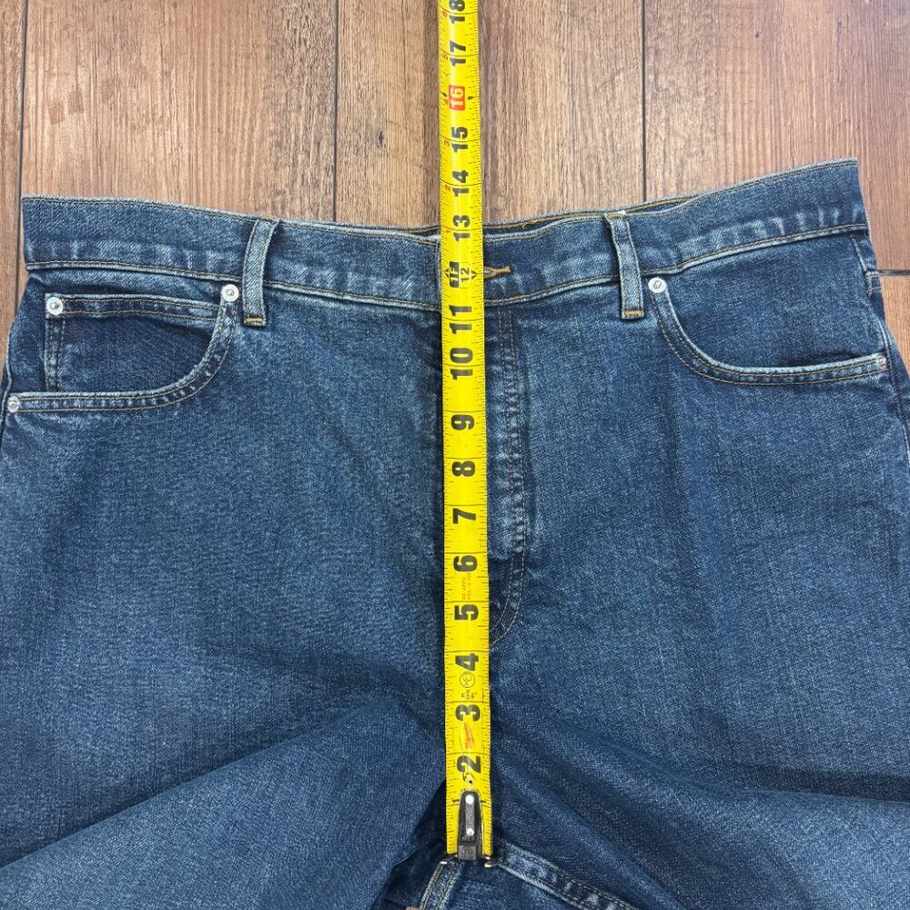 Everlane Jeans Womens 33L Blue The Way-High High Rise Straight Stretch Denim - Picture 10 of 12
